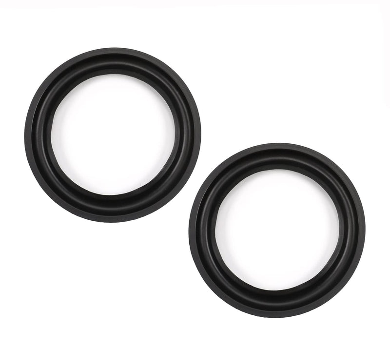 Fielect 6.5 Inch Speaker Rubber Edge Surround Rings Replacement Parts for Speaker Repair or DIY 2pcs 6.5"