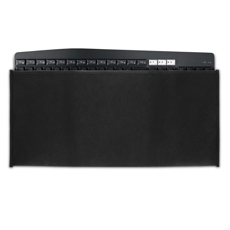 kwmobile Keyboard Cover Compatible with Universal Keyboard (L) - Protective Skin Computer Keyboard Dust Cover Case black