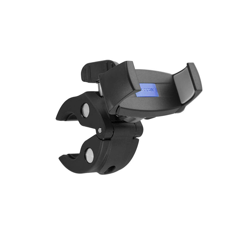 ARKON Mounts Mobile Grip 5 Phone Holder with Clamp Mount | Secure Spring-Loaded Holder | Clamp Phone Mount for Strollers, Treadmills, Bike | Compatible with iPhone, Samsung, & More