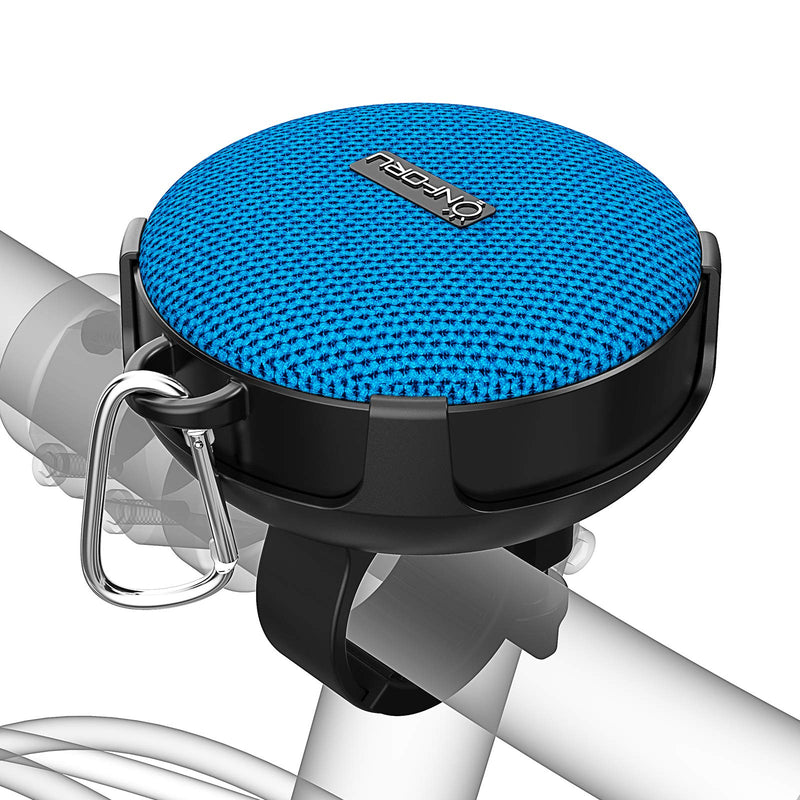 Onforu Bike Bluetooth Speaker with Bicycle Mount, Portable Wireless Shower Travel Speakers with Loud Sound, Bluetooth 5.0, IP65 Waterproof Mini Outdoor Speaker for Riding, Hiking and Camping, Blue