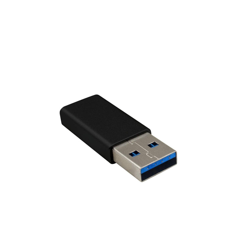 Duttek USB to USB C Adapter, USB A to USB C Adapter，USB 3.0 Male to USB C Female Adapter Two Sides Support USB3.0 Speed Compatible with iPhone 11,Google Pixel,Samsung Galaxy,Huawei etc (Black) Black