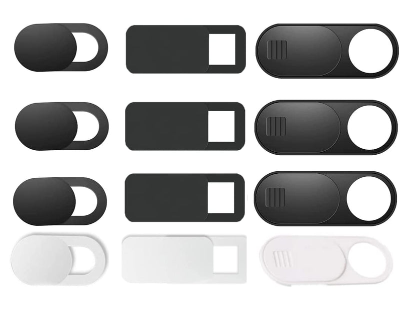 12 PCS Webcam Cover Slide,for MacBook Pro, iMac, Laptop, iPad, iPhone,PC(Tesla Model 3 Y X S Interior Cabin Camera); Ultra-Thin Camera Blocker Protector to Protect Privacy