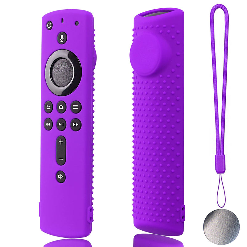 Fir Stick Remote Cover F Stick TV firesticksticktv Remote Control Silicone Cover TV Remote Cover 4k Remote Cover Magnetic Silicone Remote Control Case (Purple) Purple