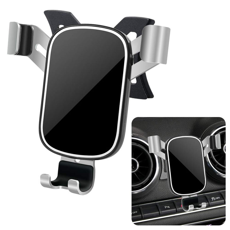 LUNQIN Car Phone Holder for Audi A3 S3 RS3 8V 2014 2015 2016 2017 2018 2019 2020 Auto Interior Accessories Best Phones Mount Cell Cellphone Mobile Cradle Charging Navigation Bracket Air Vent Accessory