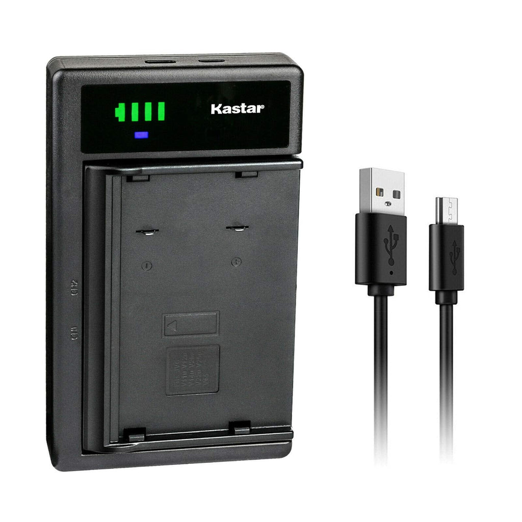 Kastar Smart USB Battery Charger Compatible with JVC BN-V11U BN-V12U BN-V14U BN-V18U BN-V20U BN-V22U BN-V24U BN-V25U Battery, JVC GR-SXM960U GR-SZ1 GR-SZ3 GR-SZ7 GR-SZ9 GR-SZ9U XM-D1BK 1 Charger