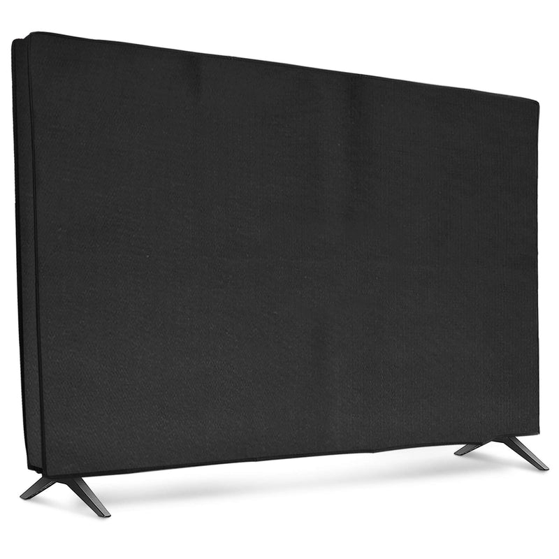 kwmobile Dust Cover for 49-50" TV - Fabric TV Display Protector for Flat Screen TVs - Black