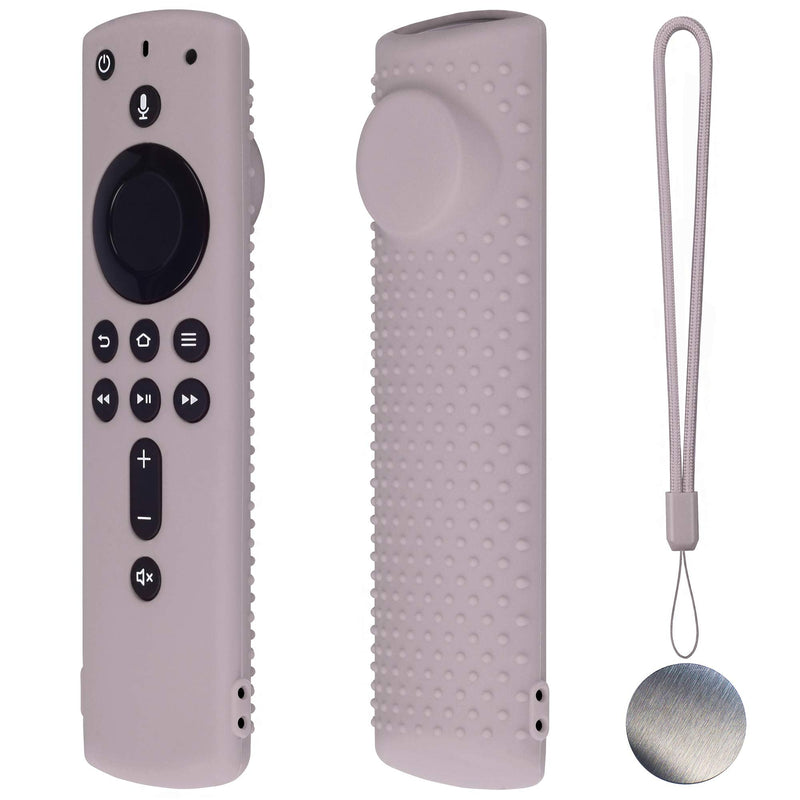 Firstick Remote Cover F Stick TV firesticksticktv Remote Control Silicone Cover TV Remote Cover 4k Remote Cover Magnetic Silicone Remote Control Case (Light Gray) Light Gray
