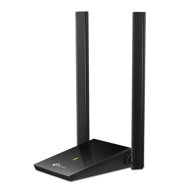 TP-Link USB WiFi Adapter for Desktop PC, AC1300 Dual High Gain Antenna | Dual Band WiFi Dongle, 2.4/ 5GHz PC WiFi Antenna, USB Wireless Adapter- Support Win11/10, Mac OS 10.9-10.14 (Archer T4U Plus)