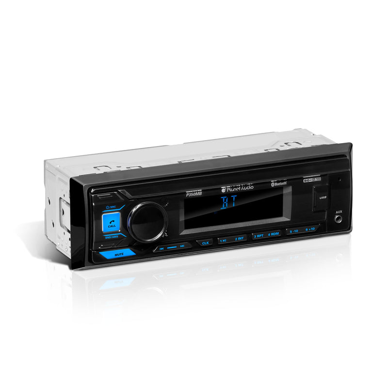 Planet Audio P350MB Car Stereo, Single DIN, Bluetooth, Hands-Free Calling