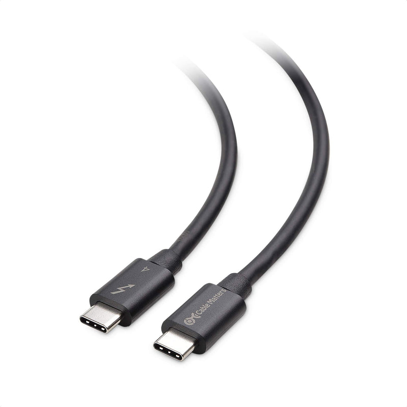 [Intel Certified] Cable Matters 40Gbps USB4 Thunderbolt 4 Cable 2.6ft with 8K Video and 100W Charging - 0.8m - Backwards Compatible with Thunderbolt 3 Cable and USB-C 2.6 Feet