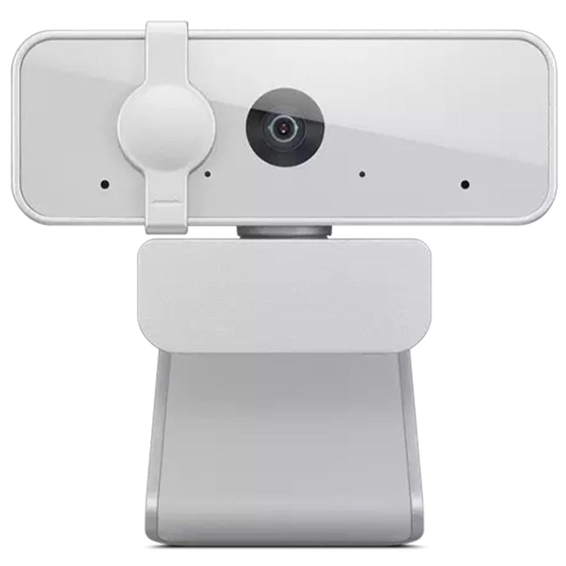 Lenovo HD 1080p Webcam (300 FHD) - Monitor Camera with 95° Wide Angle, 360° Rotation Pan & Tilt, Dual Microphones – Attachable Desktop Cam with Privacy Shutter for Remote Work, Streaming & Gaming Cloud Gray 300 FHD