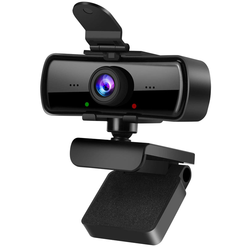 Ejfete 2040x1080 High Resolution HD Desktop Webcam with Microphone for PC Computer Monitor, USB Stream Camera with Privacy Cover 120 Degree Wide Angle Design for YouTube Tiktok Webcast Conferencing