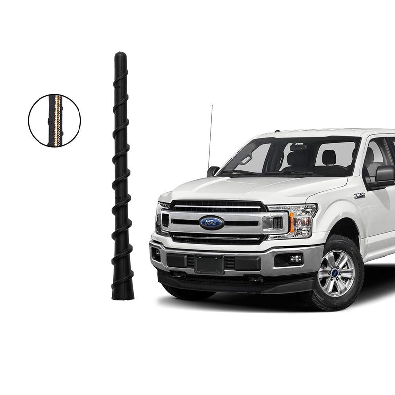 [AUSTRALIA] - 7 inch Flexible Rubber Short Antenna Compatible with Ford F150 F 150 Raptor F150 F250 F350 Pickup Trucks 2009-2023 Custom Radio AM FM Antenna Mast 