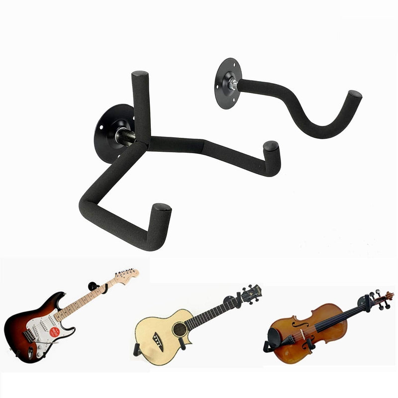 Ukulele/Bass/Violin Hanger Wall Mount Slatwall Horizontal Electric Guitar Holder Bass Stand Rack Hook