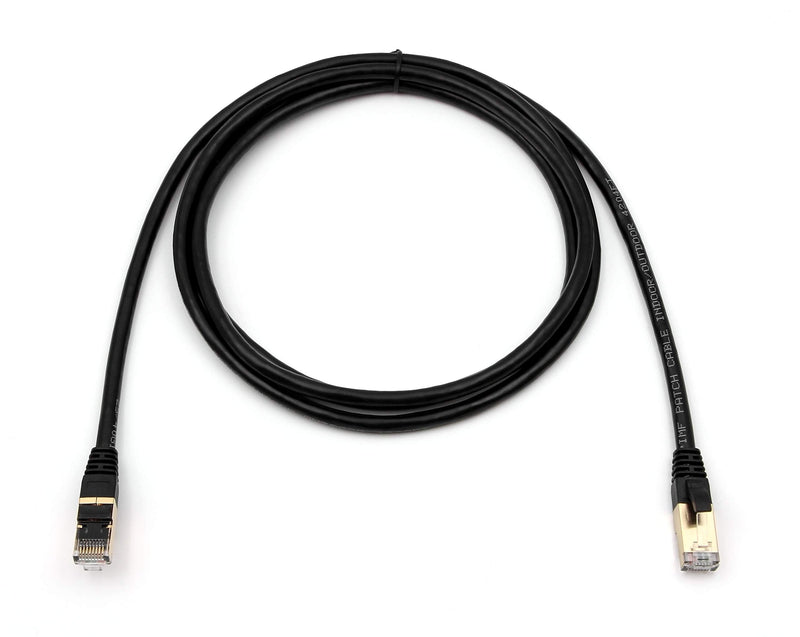 RiteAV - Cat7/Cat8 Outdoor Waterproof Ethernet Direct Burial Cable (600MHz) Shielded (Pure Copper) PE Rugged Jacket - 40FT 40ft - 1 Pack