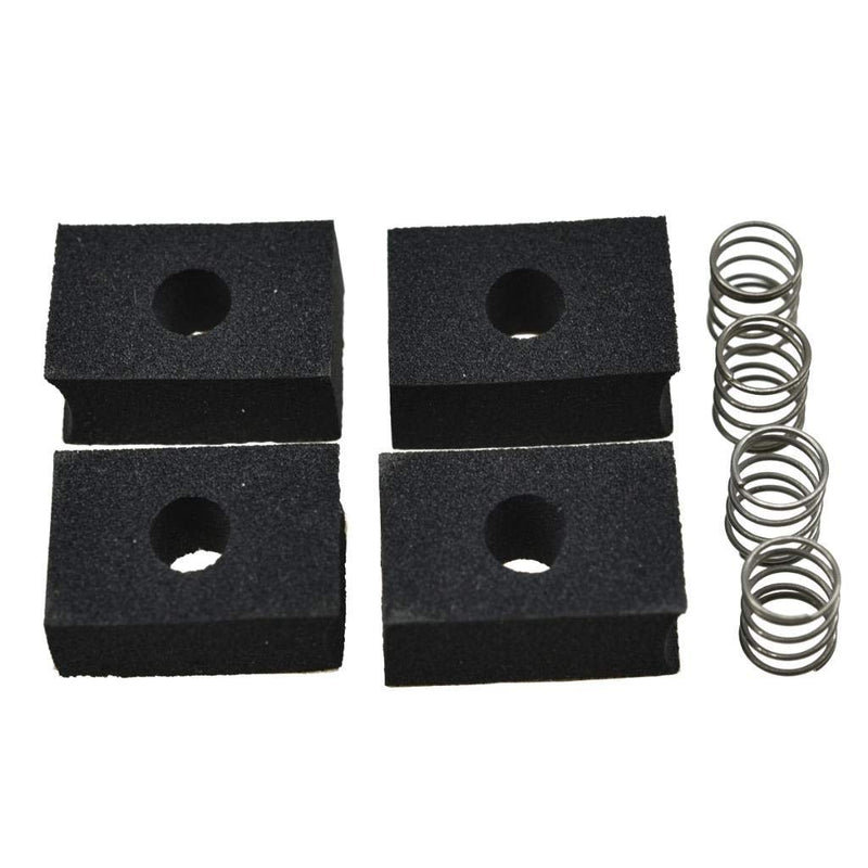 KAISH Pack of 4 Bass Pickup Height Foam Pickup Height Adjustment Pads with Springs for P Bass or Jaquar Pickups Pack of 4 for P Bass
