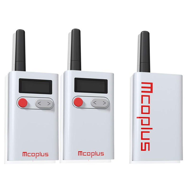 mcoplus 48 Channel UHF Wireless Lavalier Lapel Microphone with 2 Transmitters, 1 Receiver for DSLR Camera, XLR Camcorders, PC, Smartphone Mobile Devices, Video,Interview,TV,ENG Vlog YouTube UHF48-2T 1R
