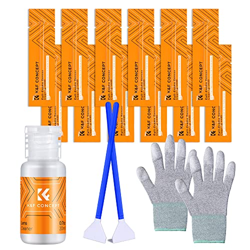 K&F CONCEPT Full Frame Sensor Cleaning Kit,with Sensor Cleaner & Gloves