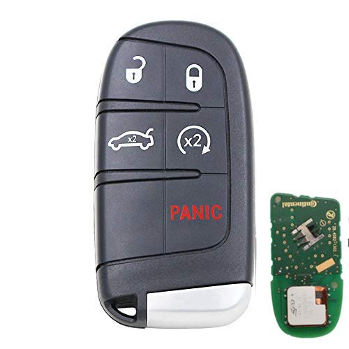 Keyless Entry Remote Car Key 5 Button for Dodge Charger Challenger 433mhz | FCCiD:M3N-40821302,Fob Replacement