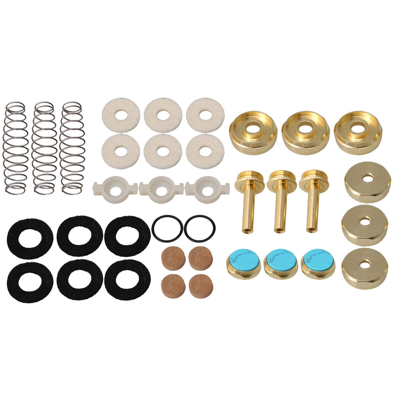 [AUSTRALIA] - BQLZR Trumpet Pad Valve Repair Kit Springs Felt Washer & Trumpets Finger Button Set 