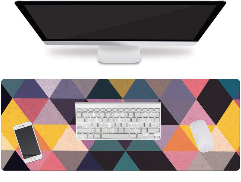 Large Mouse Pad,Geometric Pattern Desk Mat XXL Extended Gaming Mouse Pad Non-Slip Keyboard Pad for Laptop Computer Home Office Accessories Geometric C