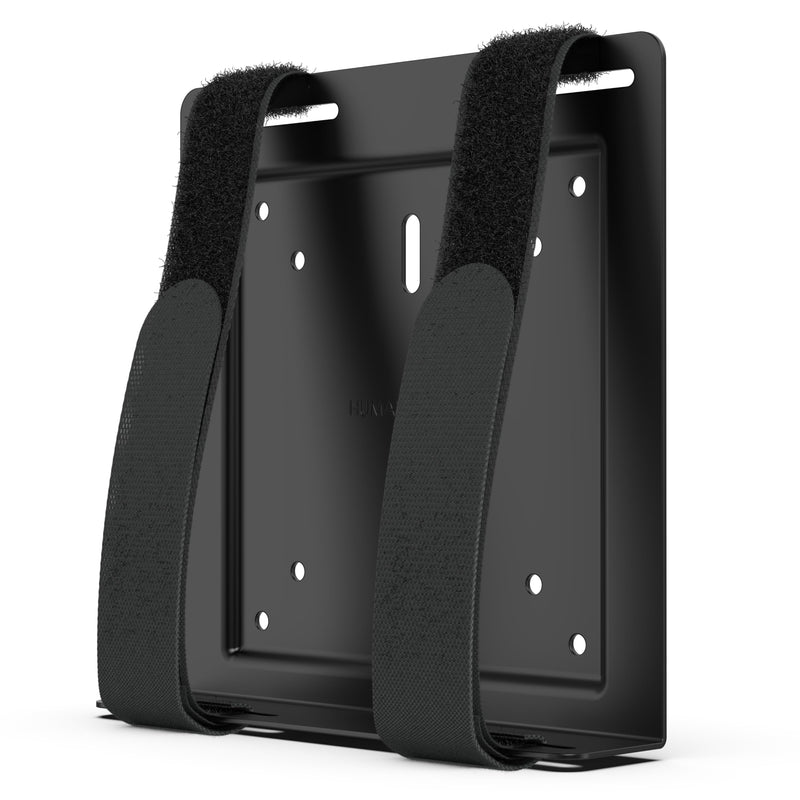HumanCentric Universal Wall & VESA Mount, Adjustable Strap | For Small computers, UPS Units, Cable Boxes, Modems & Other Electronic Devices, Mounts on Wall or Back of Computer Monitor