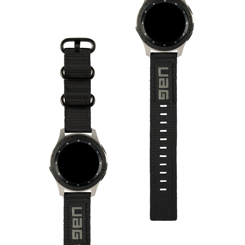URBAN ARMOR GEAR UAG Compatible with Samsung Galaxy Watch Band - Metropolis Watch Strap Black 46mm