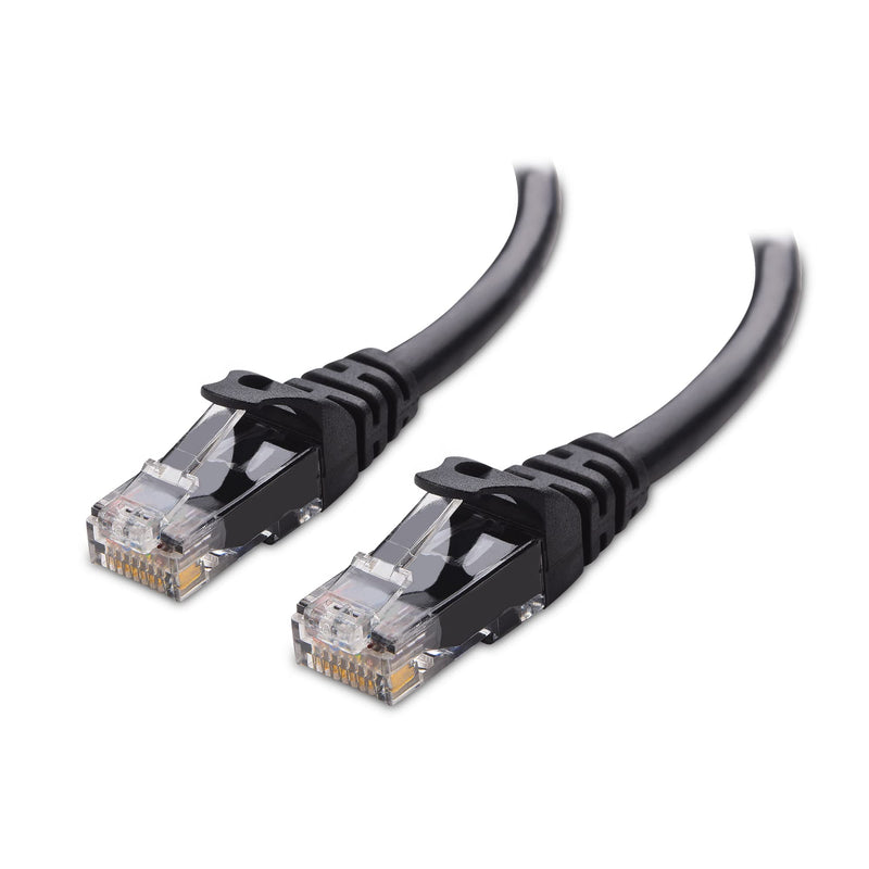 Cable Matters 10Gbps Snagless Short Cat 6 Ethernet Cable 7 ft (Cat 6 Cable, Cat6 Cable, Internet Cable, Network Cable) in Black