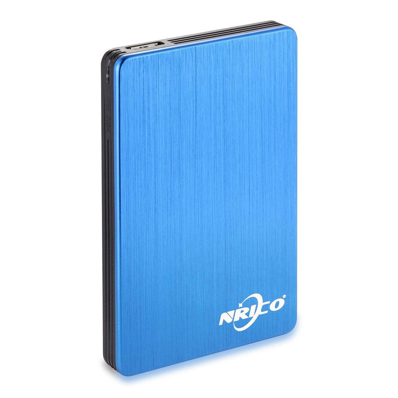 NRICO Portable External Hard Drive, USB 3.0, 2.5 Inch, Compatible with PC, Mac, Desktop (Blue, 500, GB) | 2.5inch Storage Compatible for PC, Mac, Desktop,PS4 500GB Blue
