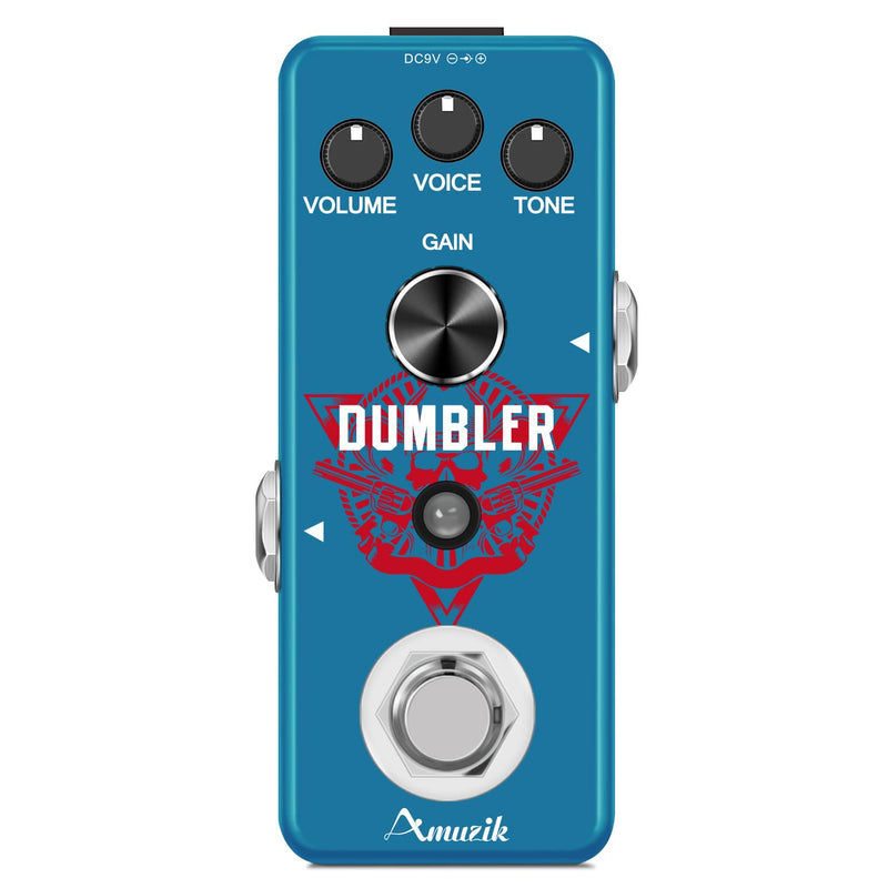 [AUSTRALIA] - Amuzik Guitar Dumbler Effect Pedal for Electric Guitar Analog Dumbler Effects Pedals with Amp simulator Effect Overdrive Pedals of Ture Bypass 