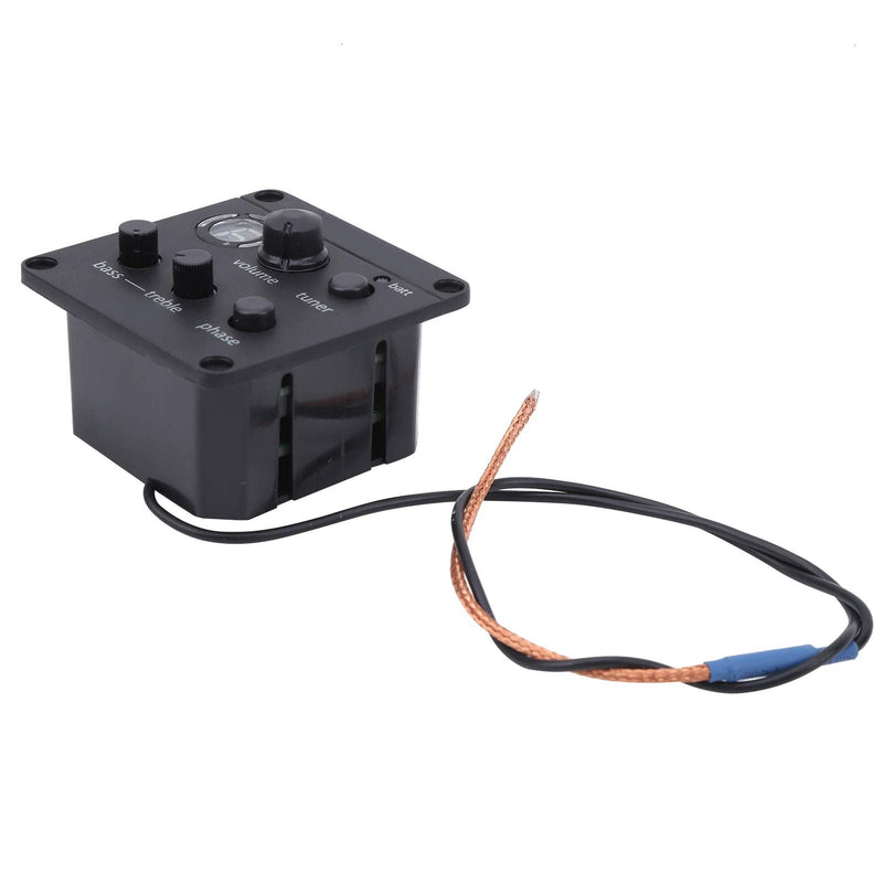Acoustic Guitar Pickup, Guitar Pickup Onboard Preamp Equalizer with User Manual EQ Glued to Sound Hole
