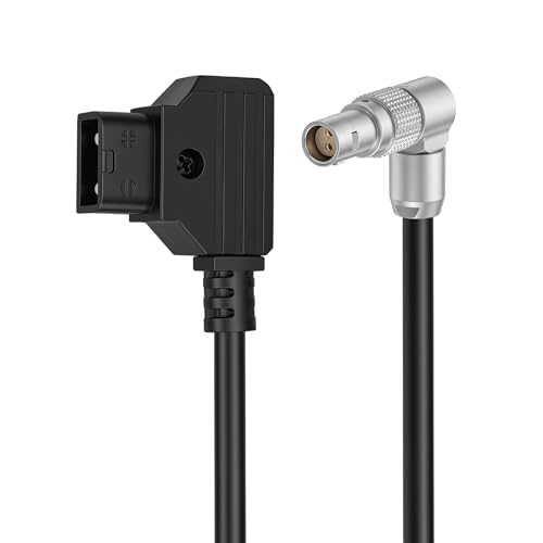 Power Cable Ptap D-tap to Right Angle 2 Pin Female for RED Komodo 6K Camera 30cm Dtap angled