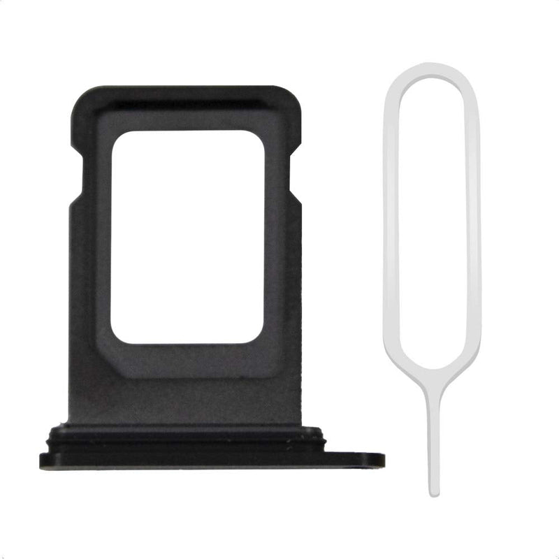 MMOBIEL SIM Card Tray Compatible with iPhone 12 Mini – SIM Card Slot Tray Holder – SIM Card Holder Replacement – Incl. SIM Card Removal Tool and Waterproof Rubber Seal Ring - Black