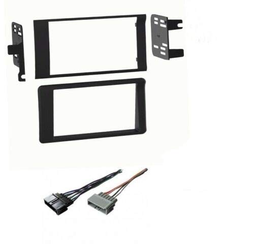 Car Stereo Dash Kit and Wire Harness Combo to Install Double Din Size Aftermarket Radio for Dodge Ram - 1998-2001 1500 and 1998-2002 2500/3500