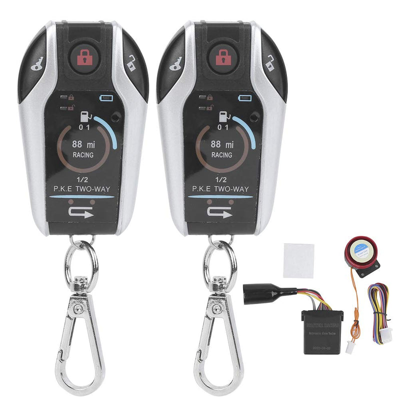 2 Way Alarm System Universal ABS Motorcycle Anti?Theft Remote Control for Security 12V with Remote Start for Most Motorcycle