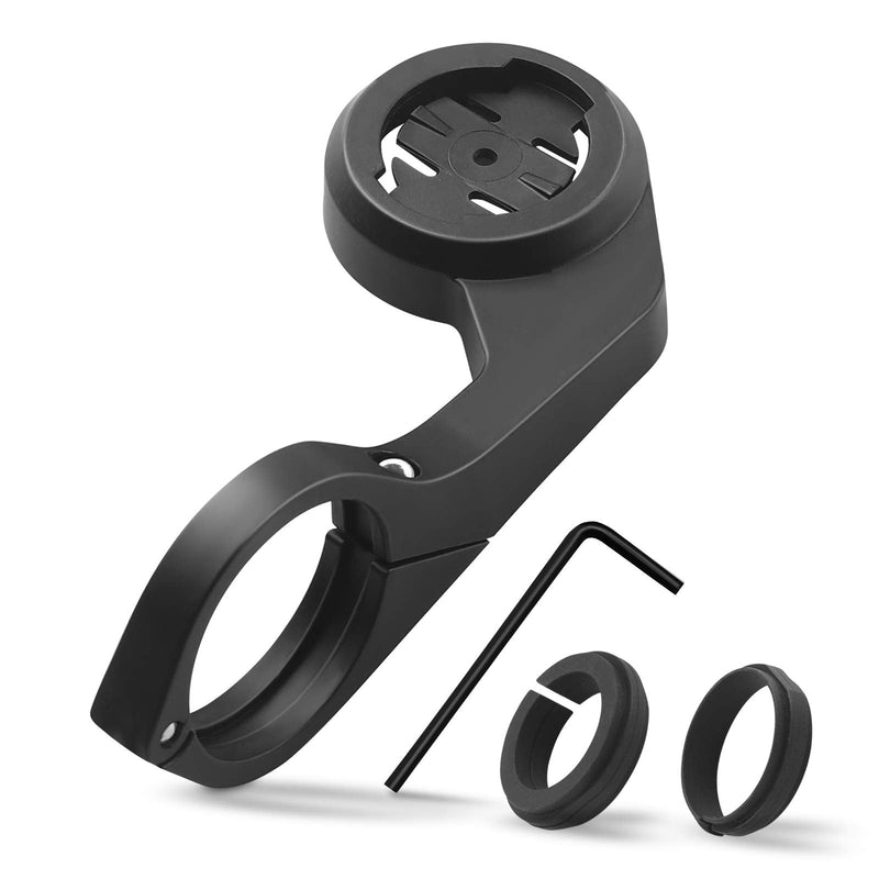 CooSpo Bike Computer Mount, Out-Front Bike Computer Mount Compatible with Garmin,Wahoo,XOSS Bike Computer, Out Front Bracket Plastic Bike Computer Mount Adapter Base YCJ-BK