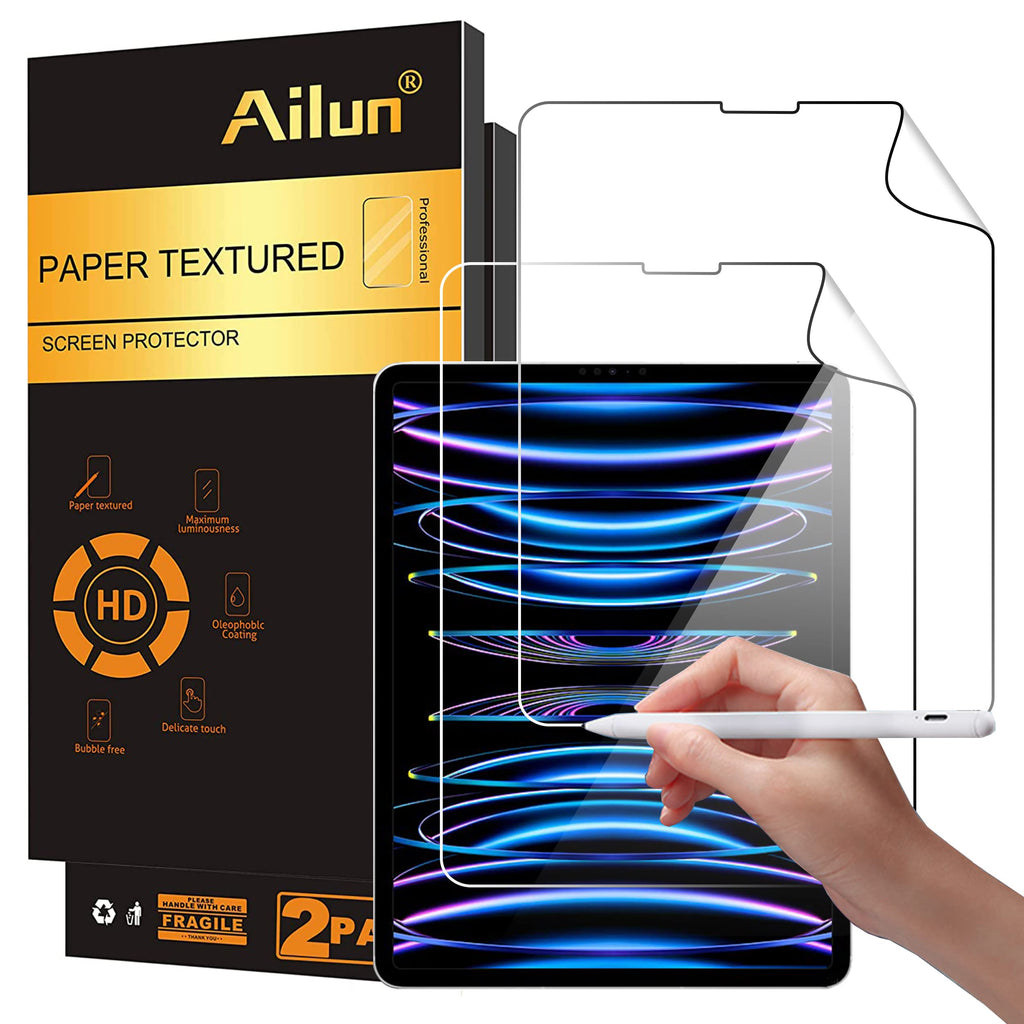Ailun Paper Textured Screen Protector for iPad Air 4/5 Generation[10.9 Inch,2022 5th &2020 4th Gen],iPad Pro 11 Inch[2022&2021&2020&2018 Release] 2Pack Draw and Sketch Like on Papertouch Anti Glare iPad Pro/iPad Air 4 5-11 Inch 2022/2021/2020/2018