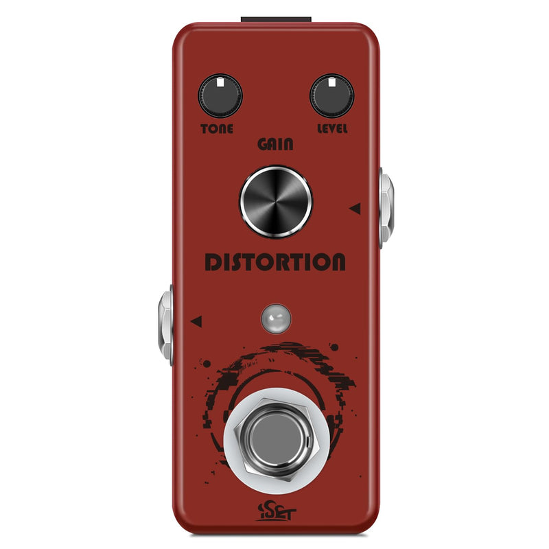 ISET Distortion Guitar Pedal Mini Single Guitar Effect Pedal for Electric Guitar Bass True Bypass (Distortion)