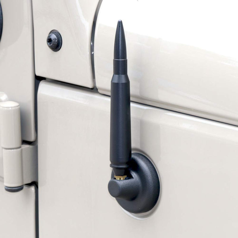[AUSTRALIA] - ZYTC Bullet Style Stubby Antenna Mast Radio Aerial Black Replacement Fit Jeep Wrangler JK & JL & TJ 1997-2019 | 5.7 inches 
