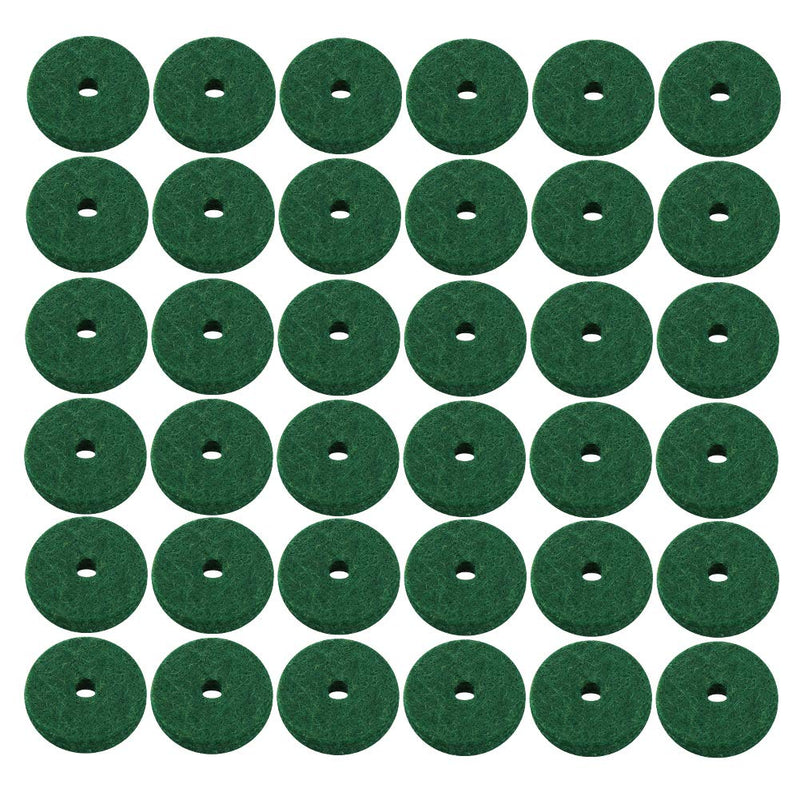 Piano Felt Pad 180PCS 22mm Dia Pure Wool Round Keyboard Balance Washers Piano Parts Replacement (Green)