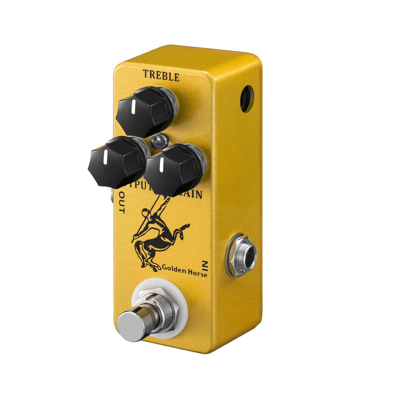 MOSKY Golden Horse Overdrive Effect Pedal Boost Guitar Effect Pedal with True Bypass for Electric Guitar Gold Horse