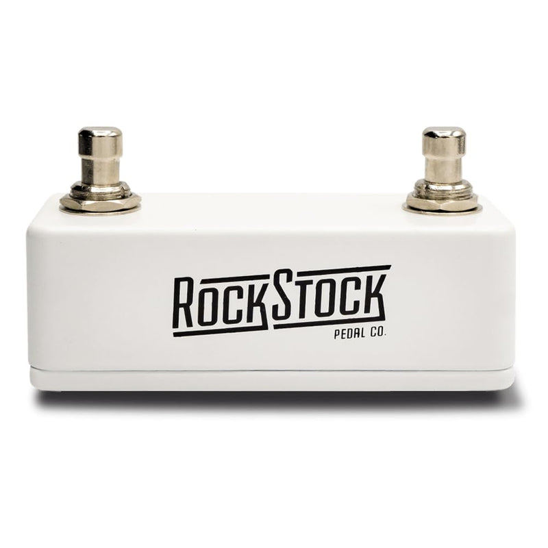 Dual Foot Switch Pedal - Versatile TRS Auxiliary Guitar Pedal - Expand Your Multi Effects Processor - Hand Wired and Built for the Road (Arctic White)