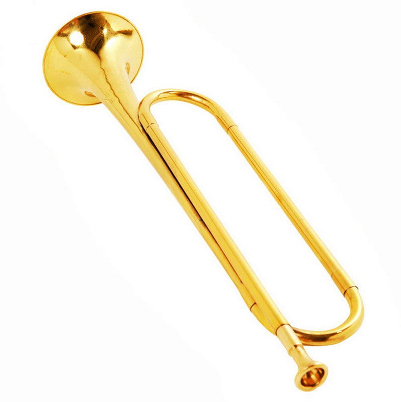 C Flat Gold Brass Material with Mouthpiece for School Band Cavalry Beginner Military Orchestra