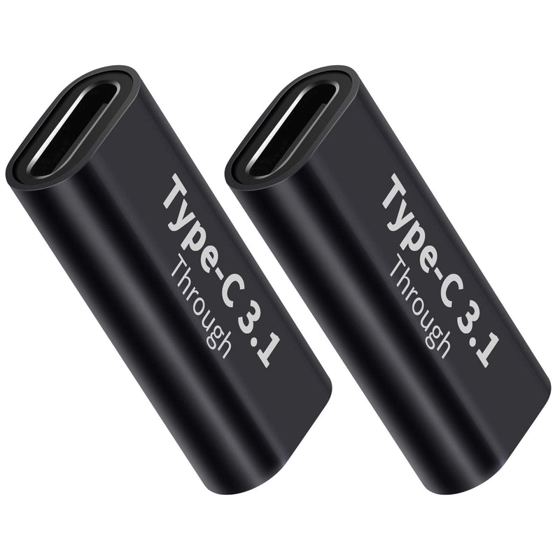 BOLS USB C Female-to-Female Adapter(2 pcs), Supports Fast Charging and Data Transfer Extension, up to 10GBbps Rate… female to female