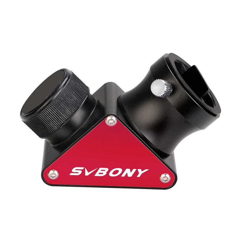 SVBONY SV188P Dielectric Mirror Star Diagonal, 1.25 Inch 90 Degree Mirror Diagonal, 99% Reflectivity Dielectric Coatings with Brass Compression Rings