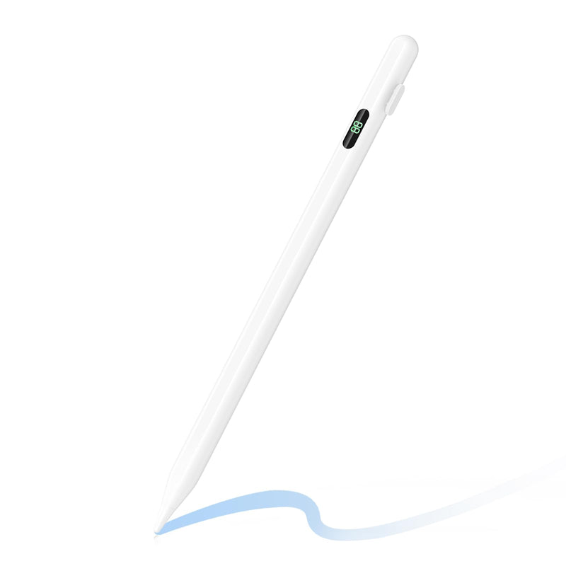 Pencil for iPad Air 5th & 4th Generation, Stylus Pencil for iPad Pro 6th/5th/4th/3rd Generation, Pencil with Palm Rejection Compatible with 2018-2023 Apple iPad 10th 9th iPad Mini 6th (White) White