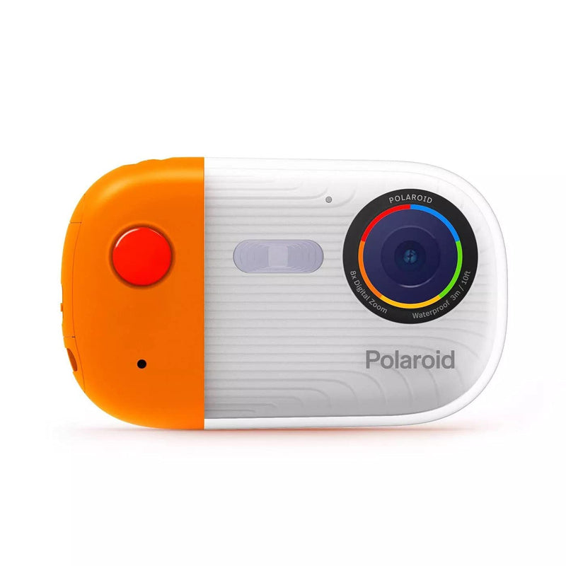 Polaroid Underwater Camera 18mp 4K UHD, Polaroid Waterproof Camera for Snorkeling and Diving with LCD Display, USB Rechargeable Digital Polaroid Camera for Videos and Photos Orange (4K)