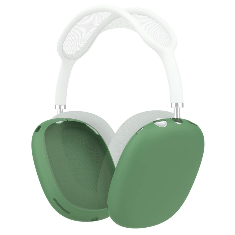 [AUSTRALIA] - Earpads Cushions Protectors Cover Case，Soft Silicone Ear Pads Cup Compatible with AirPods Max Headphones (Green) Green 