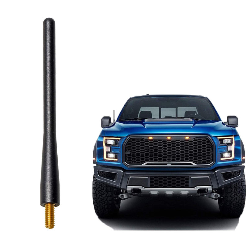 [AUSTRALIA] - Anina 4.7'' Car Short Antenna Mast for 2009-2018 Ford F150 Aluminium Alloy Truck Antenna for AM/FM Radio Reception Car Wash Proof 4.7 Inch 