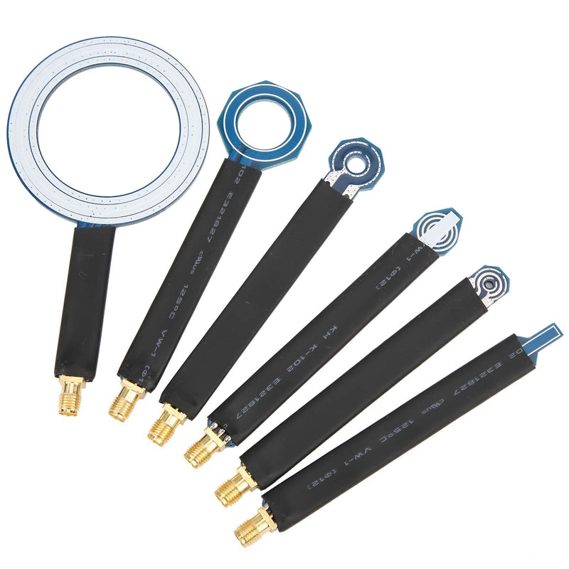 [AUSTRALIA] - 6PCs Magnetic Field Antenna PCB Near Field Probe Locate & Identify Interference Source Radiation Magnetic SMA Female Interface with Storage Box 